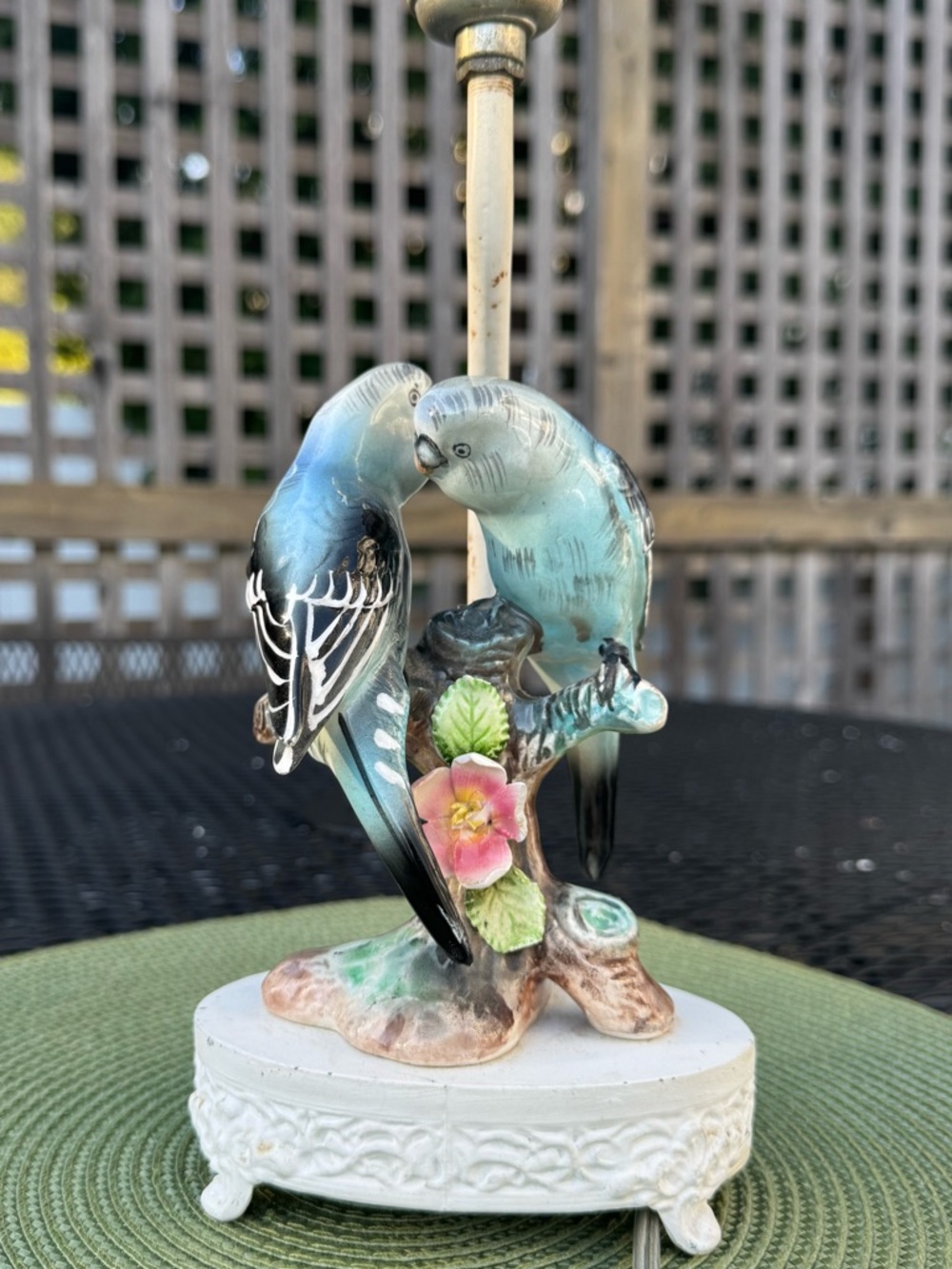 Vintage parakeet lamp - Picture 2 of 9